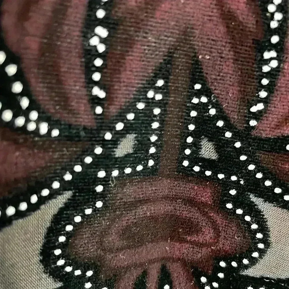 Hale Bob Dress Velvet Burnout Silk Blend Shift - Picture 6 of 8